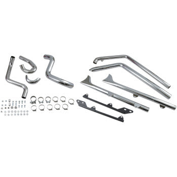 1800-1669 - 1S26E-30 Fishtail True Dual Exhaust System — without Baffles