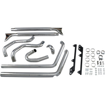 1800-1737 - 1S46E-33 Fishtail True Dual Exhaust System — without Baffles