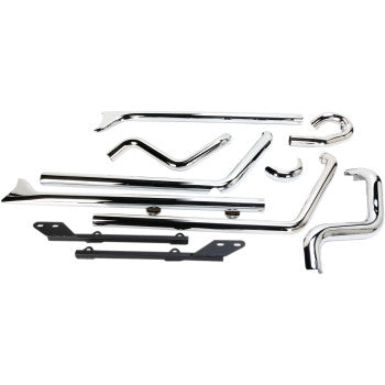 1800-1671 - 1S26E-36 Fishtail True Dual Exhaust System — without Baffles