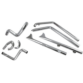 1800-1669 - 1S26E-30 Fishtail True Dual Exhaust System — without Baffles